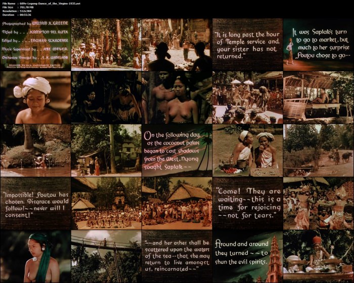 Legong: Dance of the Virgins 1935 [Bali India] Naturism vintage film [Real nudism]